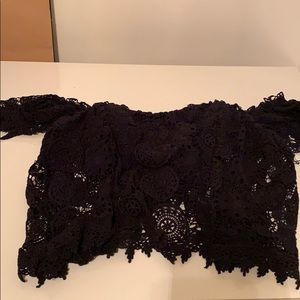Crochet off the shoulder top